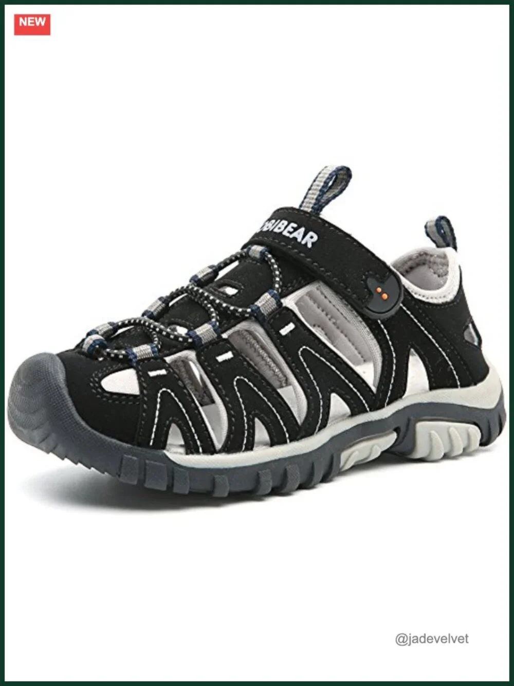 Toddler/Little Kid/Big Kid Closed-Toe Sport Water Sandals Hook-and-Loop